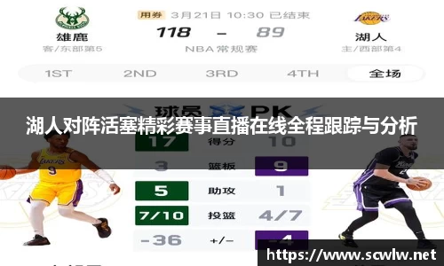 湖人对阵活塞精彩赛事直播在线全程跟踪与分析